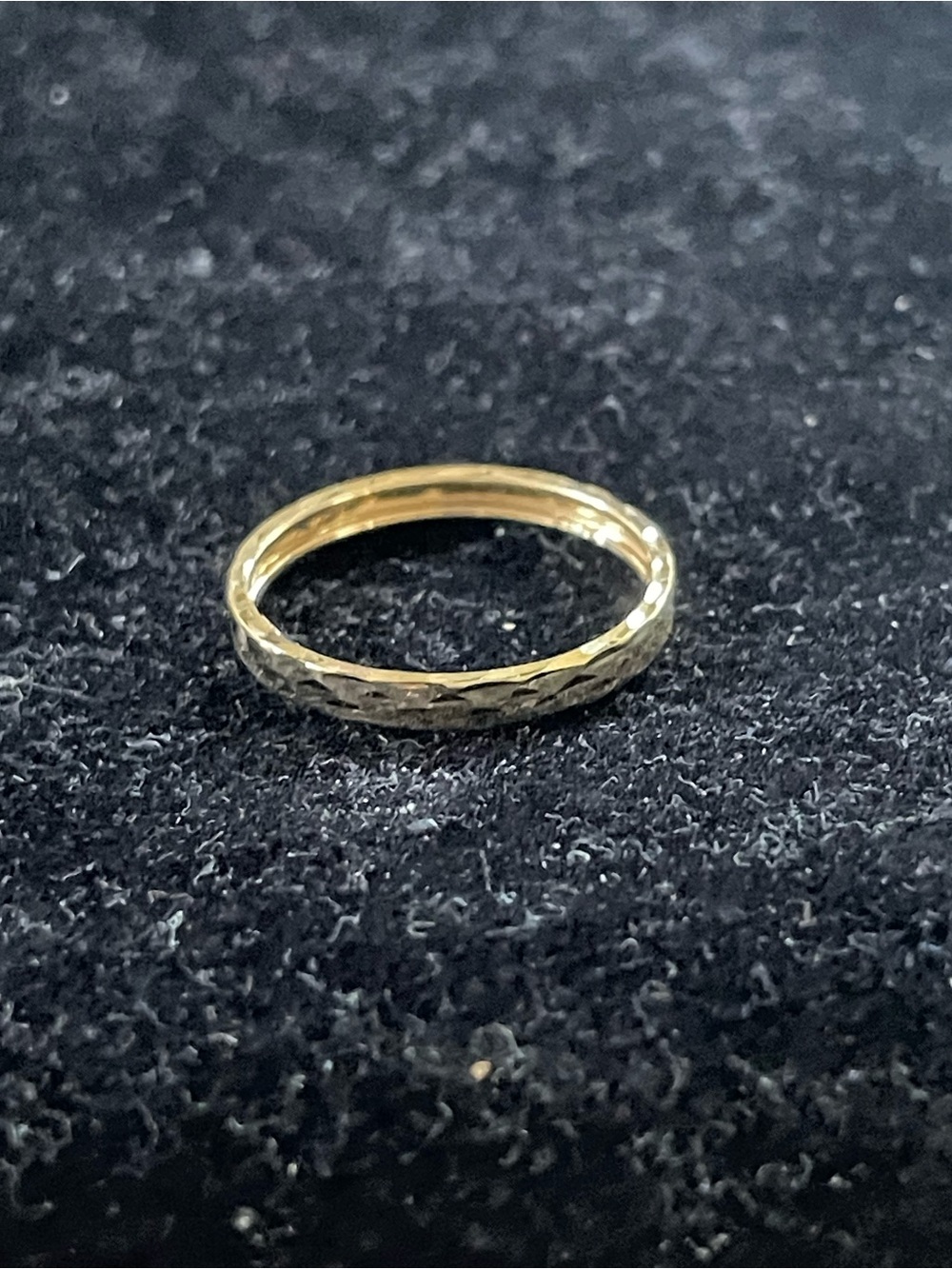 10k Italian Gold Texture Band